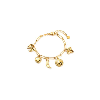 Golden Moon Charms - Bracelet