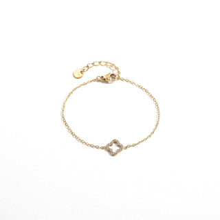 Open Diamond Clover - Bracelet