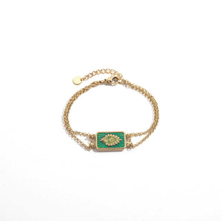 Green Eye Medaillon - Bracelet