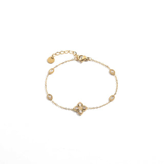 Multi Diamond Flower - Bracelet