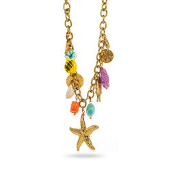 Starfish Pineapple Colorful Charms - Necklace
