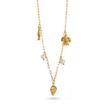 Load image into Gallery viewer, Small Pearly Sea Charms - Necklace
