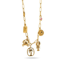 Load image into Gallery viewer, Palmtree Lobster Charms - Necklace

