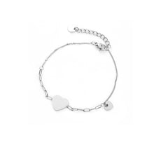 Load image into Gallery viewer, Double Silver Hearts - Bracelet
