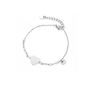 Double Silver Hearts - Bracelet