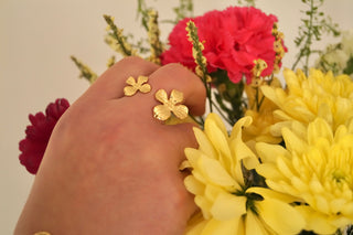 Double Louise Flower - Ring