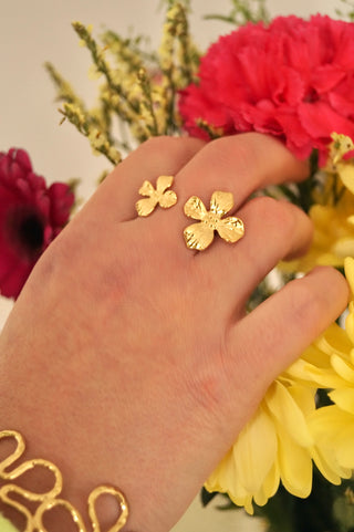 Double Louise Flower - Ring