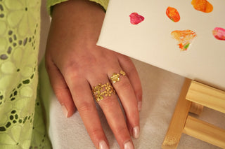 Double Joline Flowers - Ring