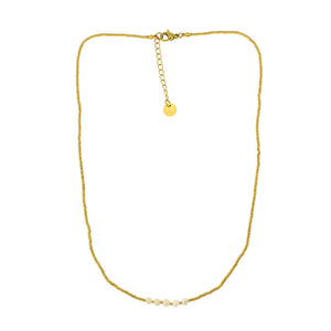 Gold Pippa Pearls - Necklace