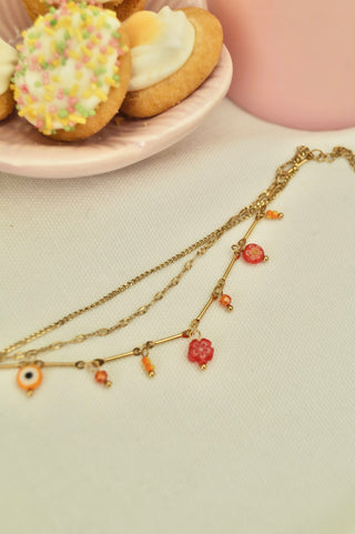 Orange Summer Charms (3 in 1) - Bracelet