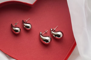 Teardrop Big Silver - Earrings