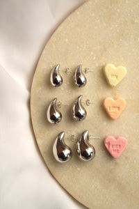 Teardrop Big Silver - Earrings