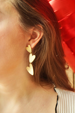 Triple Hearts - Earrings