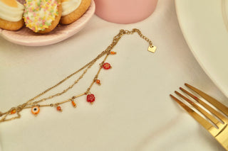 Orange Summer Charms (3 in 1) - Bracelet