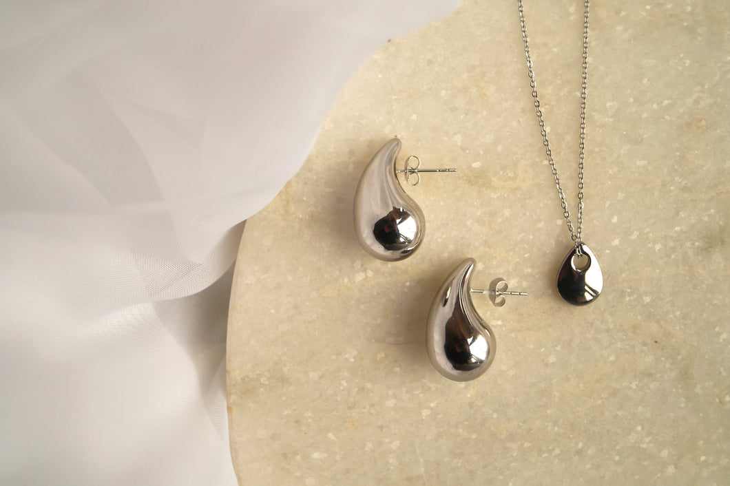 Teardrop Small Silver - Earrings