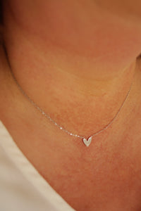 Silver Heart Lovers - Necklace