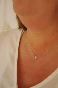 Silver Heart Lovers - Necklace