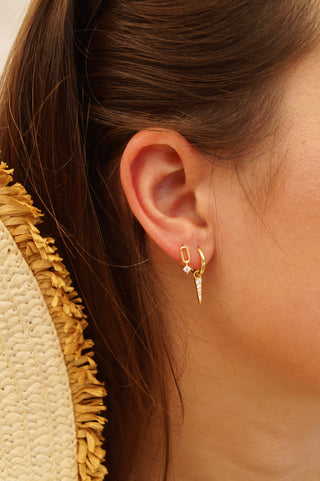 White Cute Flore - Earring(s)