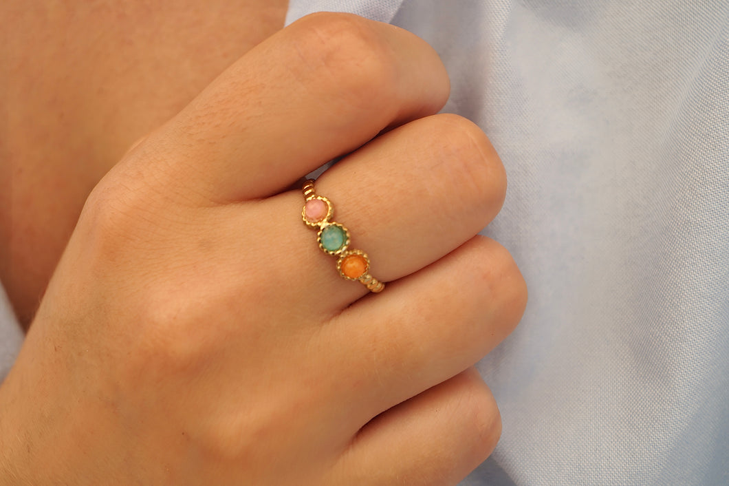 Triple Pastel - Ring