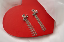 Load image into Gallery viewer, Silver Valentine Flowers - Earrings
