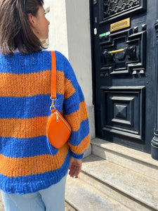 Orange Leather Frankie - Bag