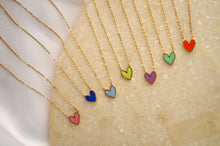 Load image into Gallery viewer, Apple Blue Green Color Heart - Necklace
