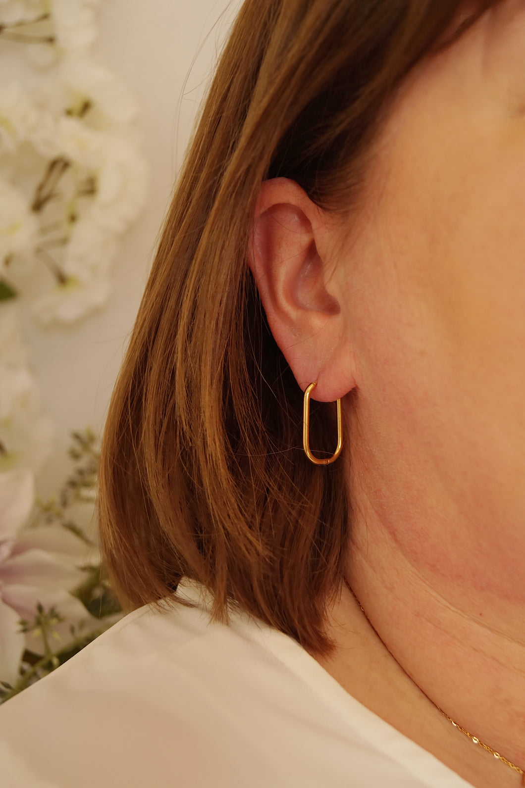 Joanna Oval Hoops- Earrings