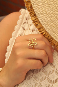 Daisy Open Flower - Ring