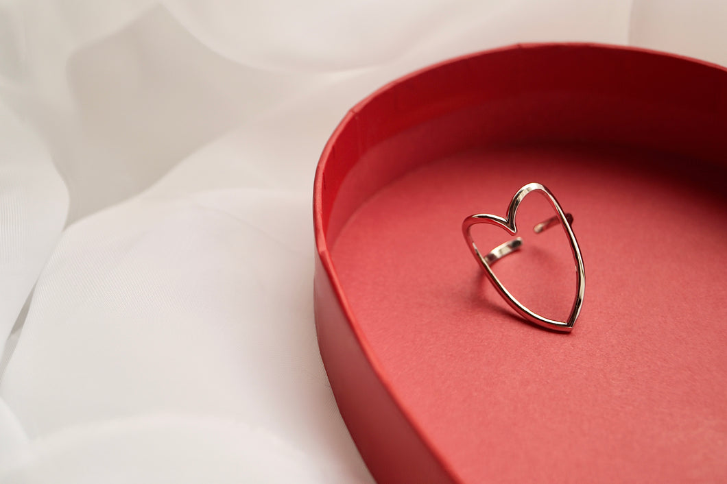 Cupid Heart Silver - Ring