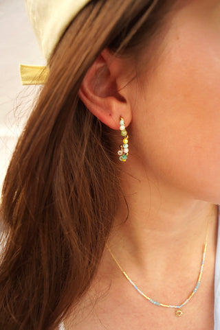 Blue Color Splash - Earrings
