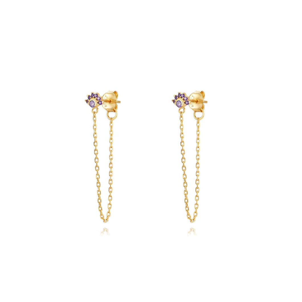 Long Lila Lis Chains - Earrings