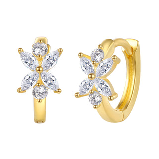 Strass Flower - Earrings