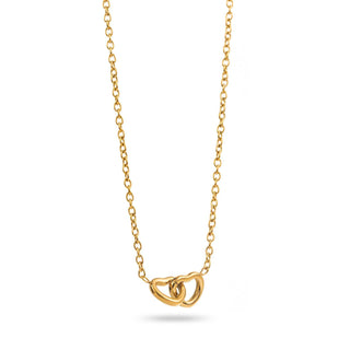 Small Connected Hearts - Necklace