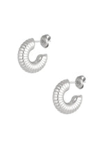 Load image into Gallery viewer, Silver Penny Hoops - Earrings
