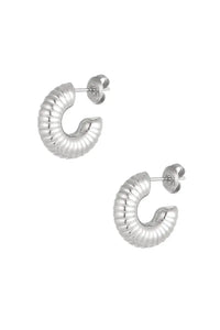 Silver Penny Hoops - Earrings