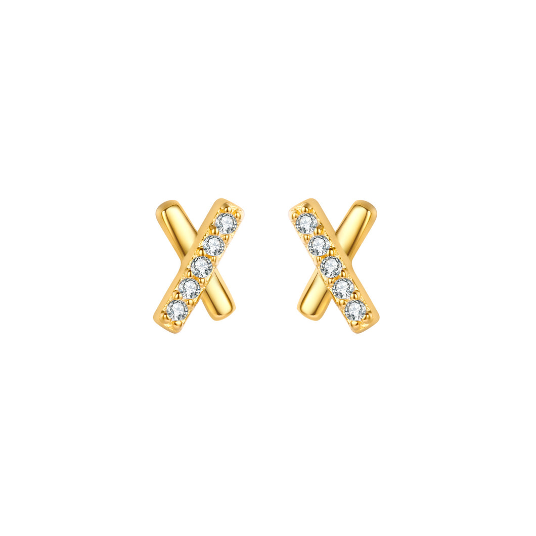 Strass Crossie - Earrings