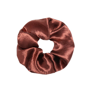 Wine Red Satin - Scrunchie