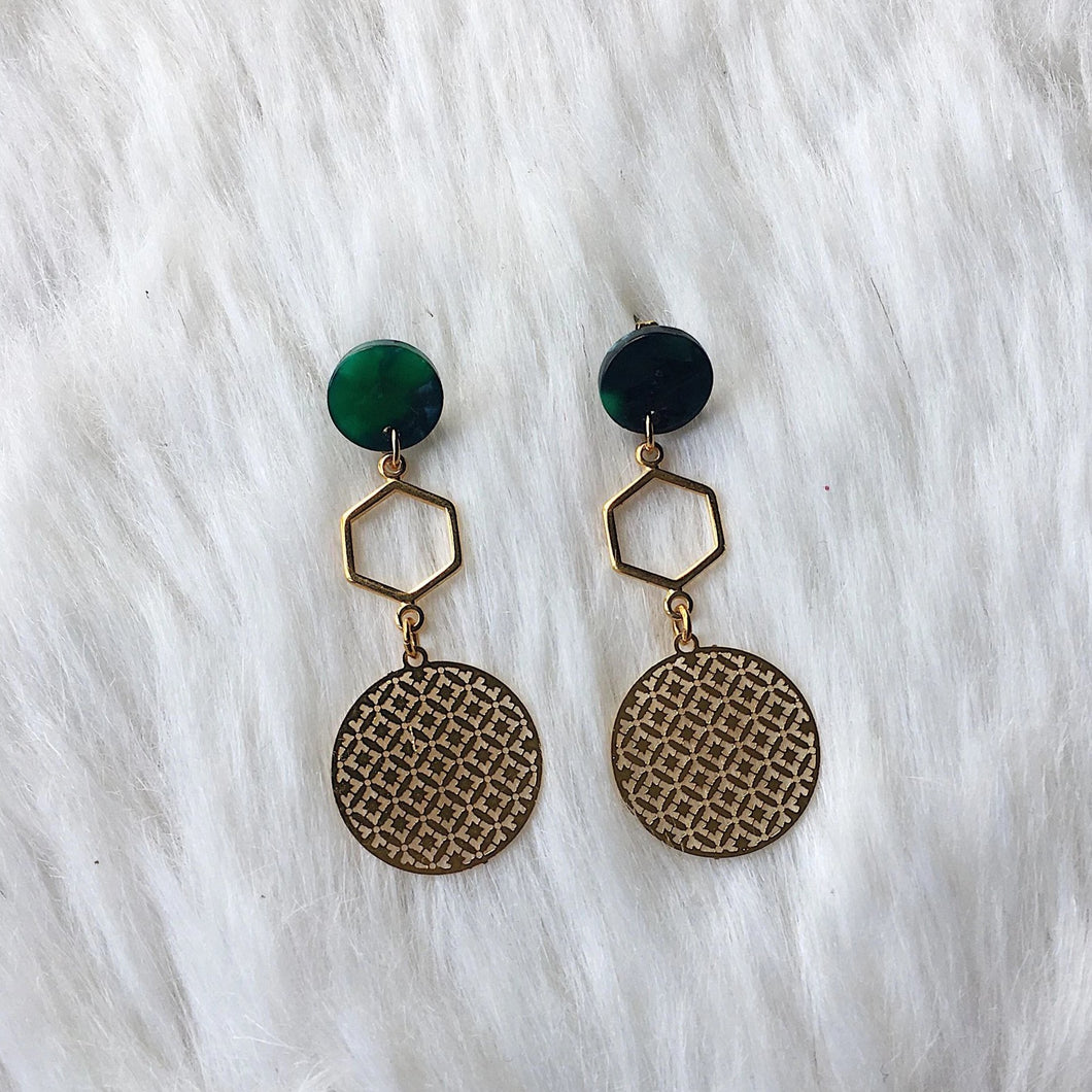 Green Gold - Earrings