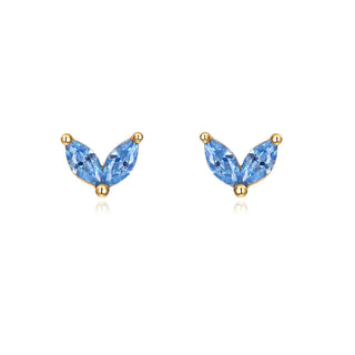 Blue Butterfly Stud - Earrings