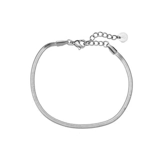 Silver Fine Snake Skin - Bracelet