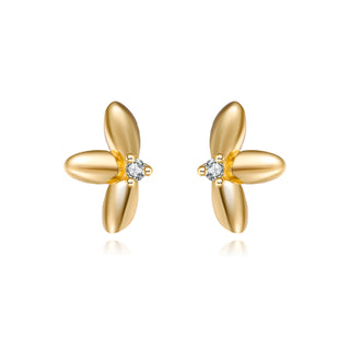 Diamond Blossom Flower - Earring(s)