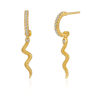 Diamond Snake Drop - Earring(s)