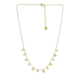 Golden Cute Leaves - Necklace