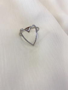 Silver Fine Heart - Ring