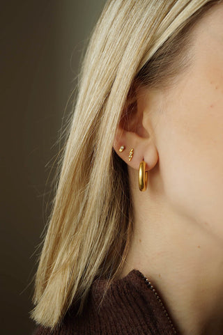 Gold Bliksem Stud - Earring(s)