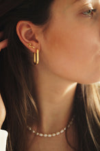 Load image into Gallery viewer, Oval Chiara Hoops - Earrings
