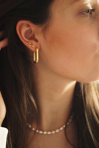 Oval Chiara Hoops - Earrings