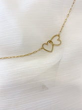 Load image into Gallery viewer, Double Hearts - Necklace
