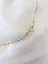 Load image into Gallery viewer, Double Hearts - Necklace
