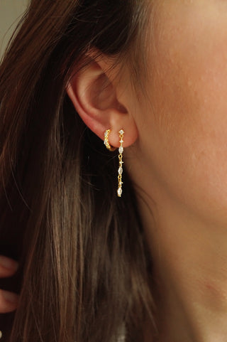 White Floral - Earrings